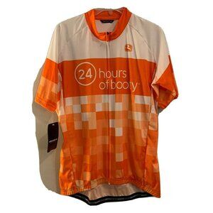 Giordana Cycling Jersey Size XXL Orange 24 Hours Made In Italy